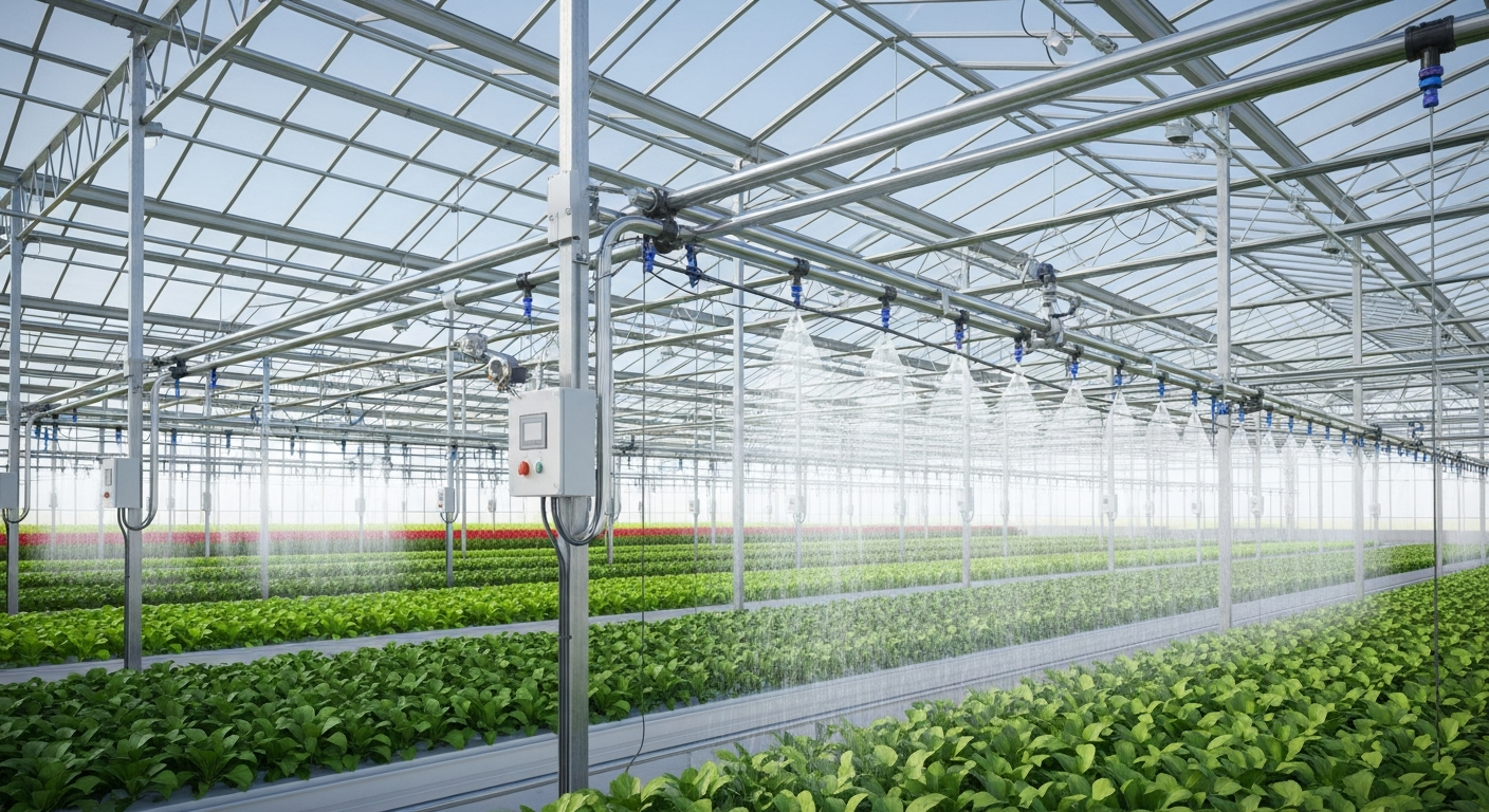 Automating Overhead Irrigation: Uniformity Challenges in Large Greenhouses