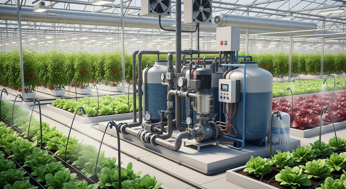 Calculating Pump Capacity for High-Demand Greenhouse Irrigation Cycles