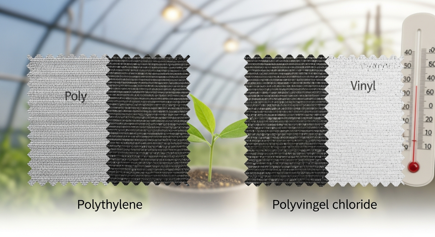 Comparison of poly and vinyl shade cloth materials