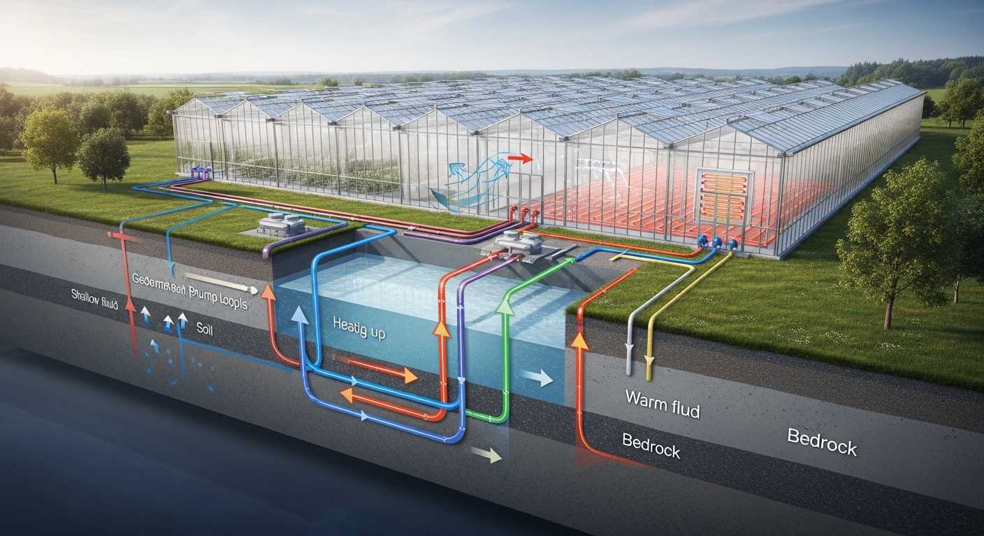 Geothermal Heating Basics for Large-Scale Greenhouse Structures
