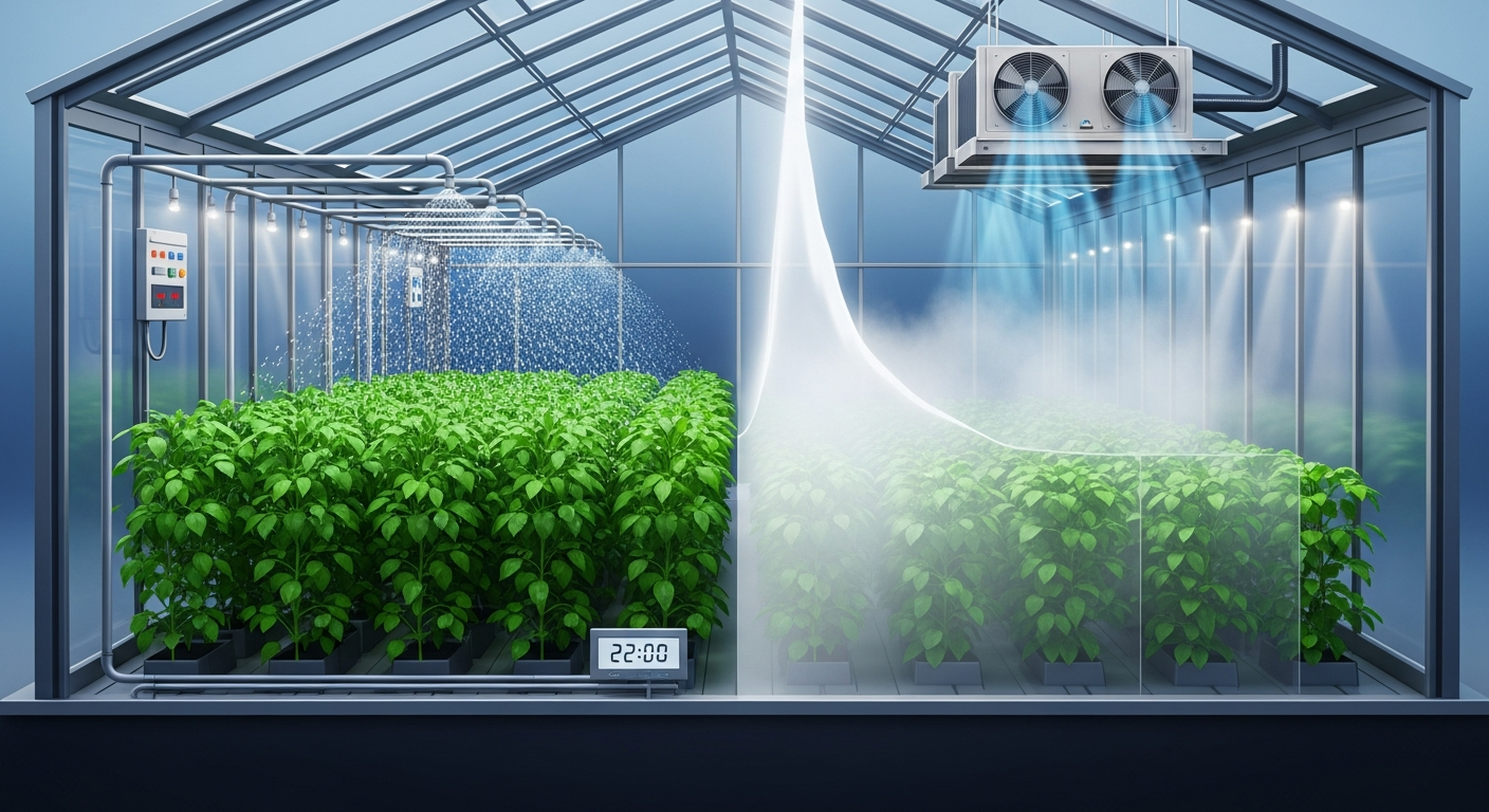 How Irrigation Timing Affects Nighttime Humidity Spikes