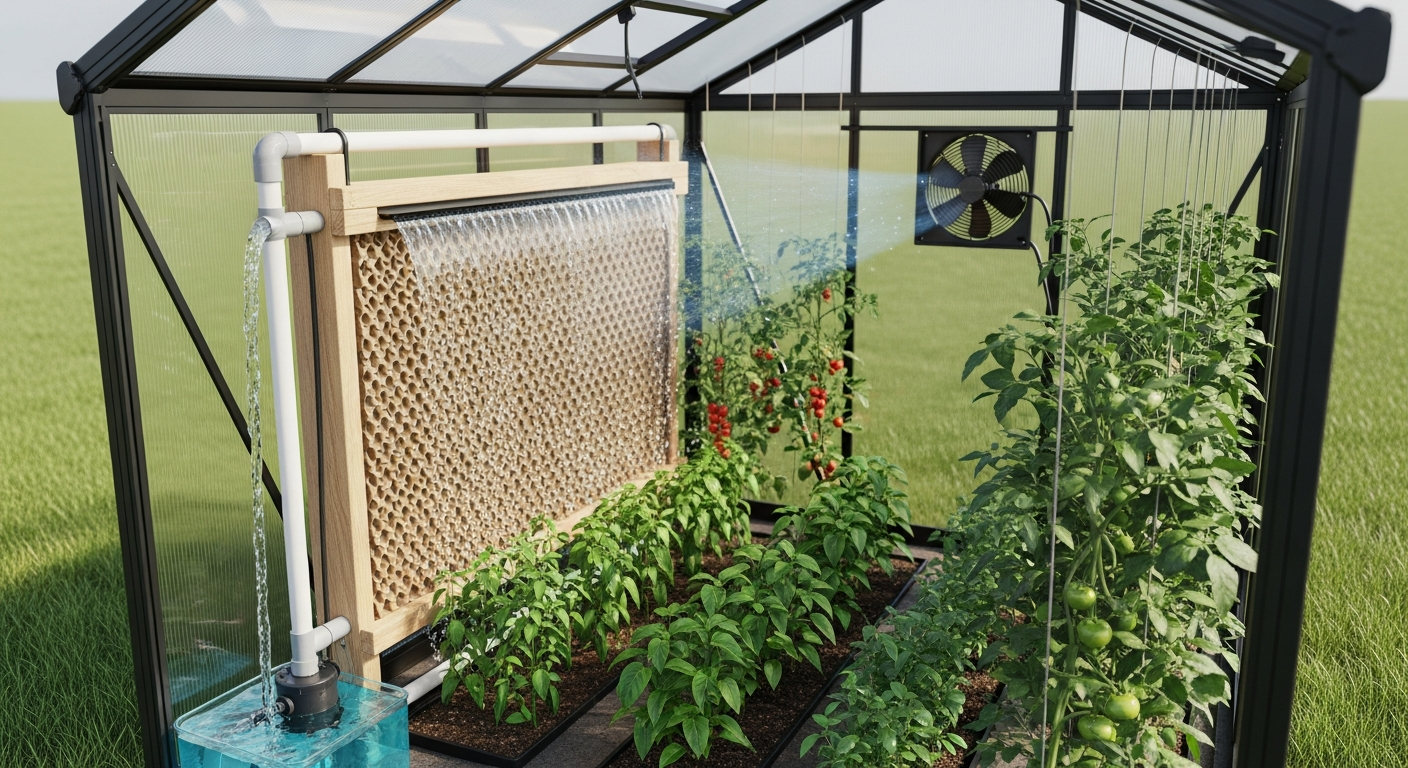 How to build a simple DIY wet wall for summer cooling