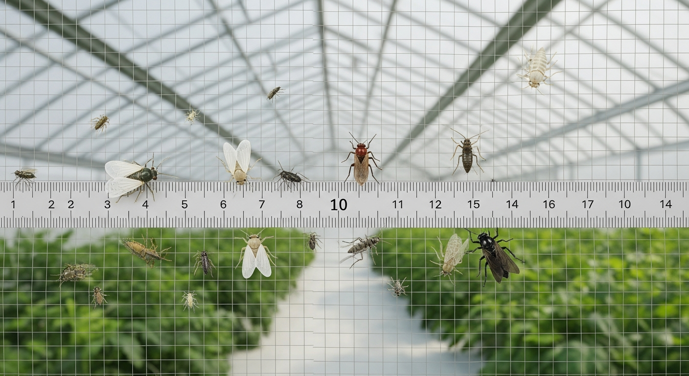 How to choose the right mesh size for greenhouse insect screens