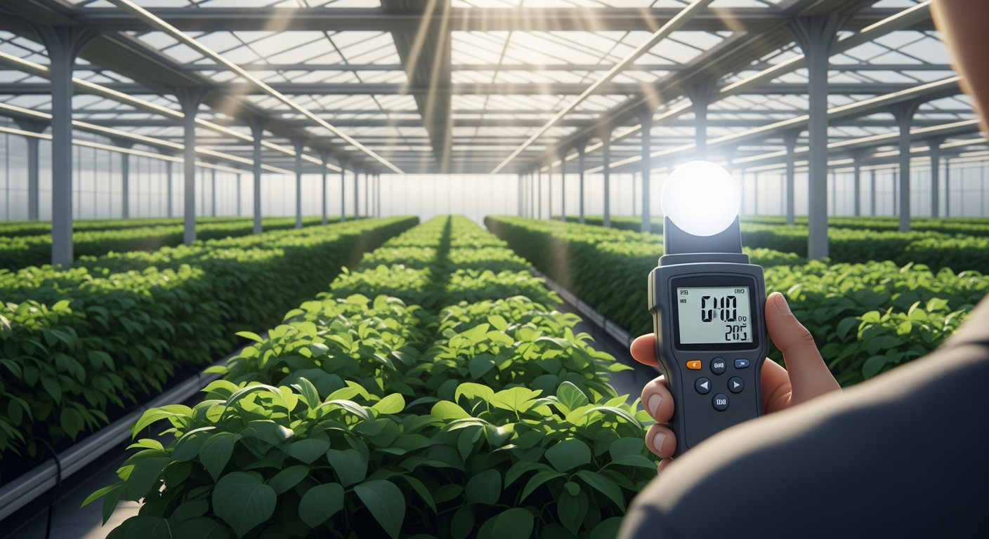 How to measure light intensity to determine shading needs