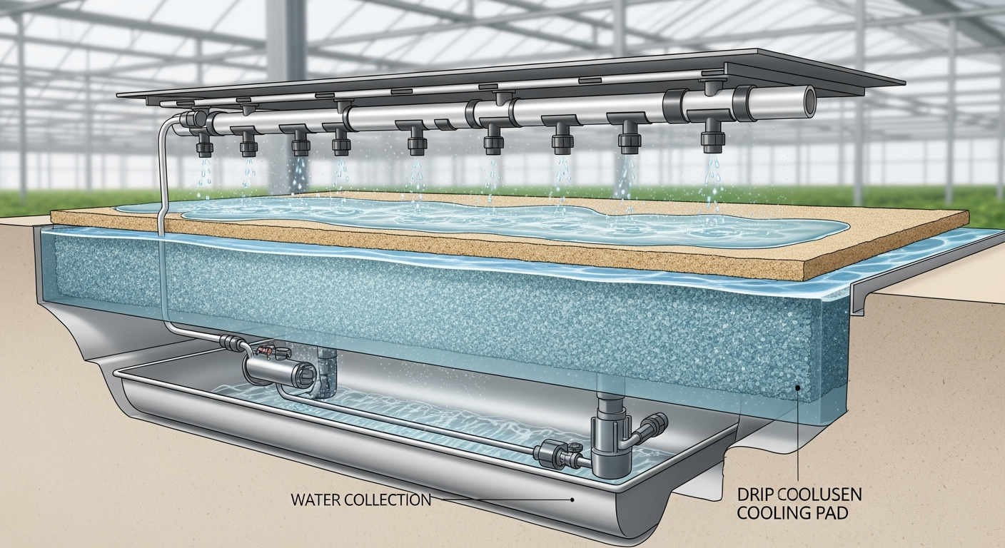How to prevent algae growth on greenhouse cooling pads