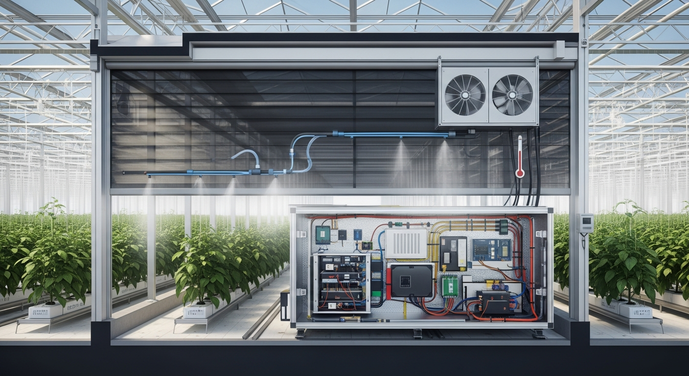 How to shield sensitive greenhouse electronics from heat