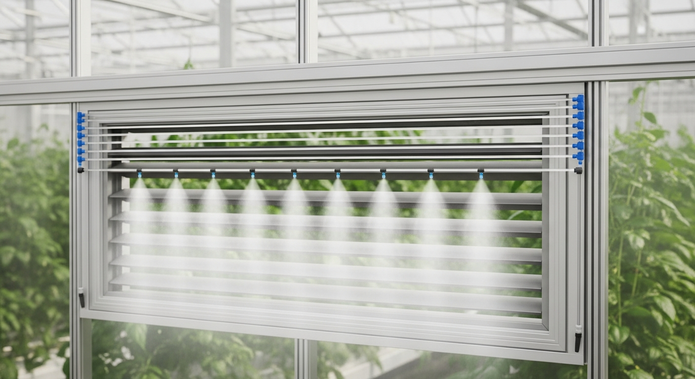 How to use misting lines to create a cool barrier at vents