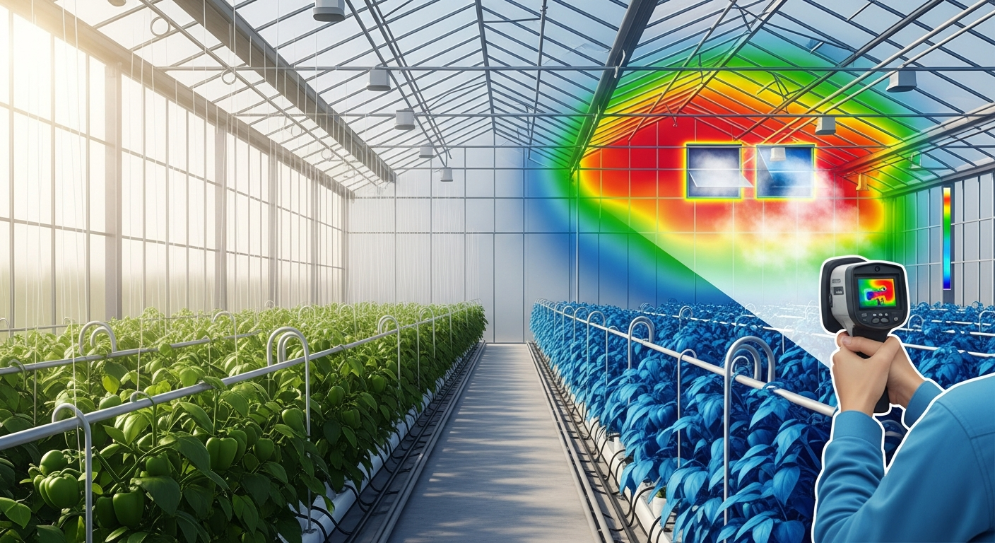 How to use thermal imaging to find heat leaks in your greenhouse