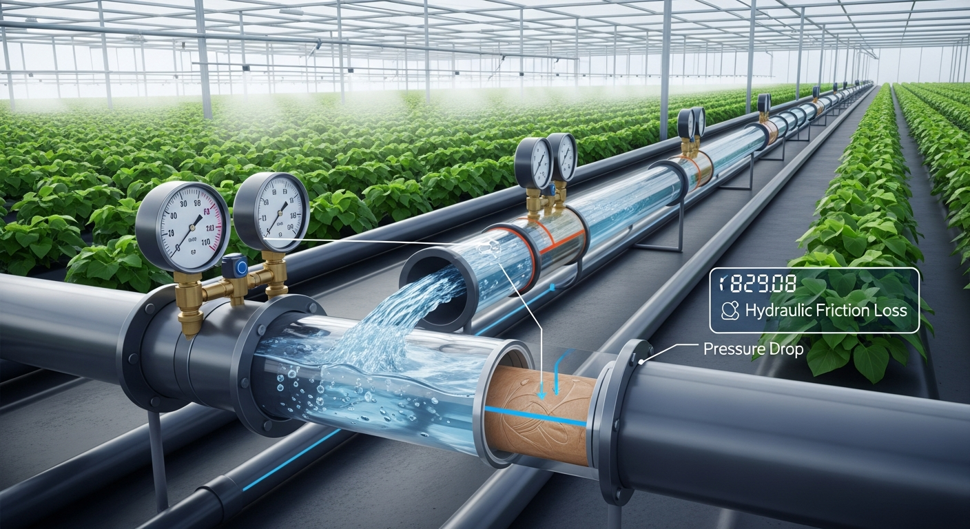 Hydraulic Friction Loss: Ensuring Adequate Pressure at the Furthest Emitter