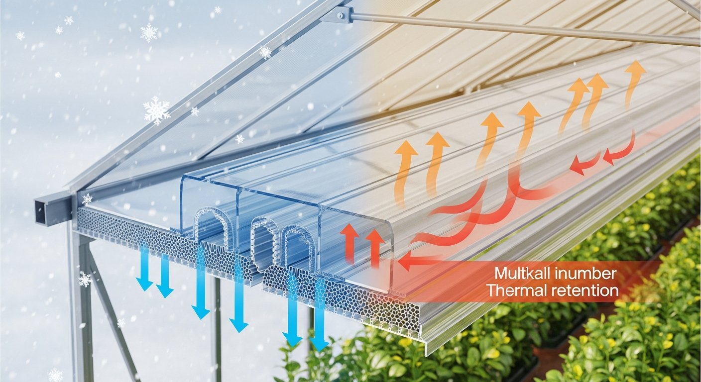 Multi-Wall Polycarbonate: The Relationship Between Thickness and Thermal Retention