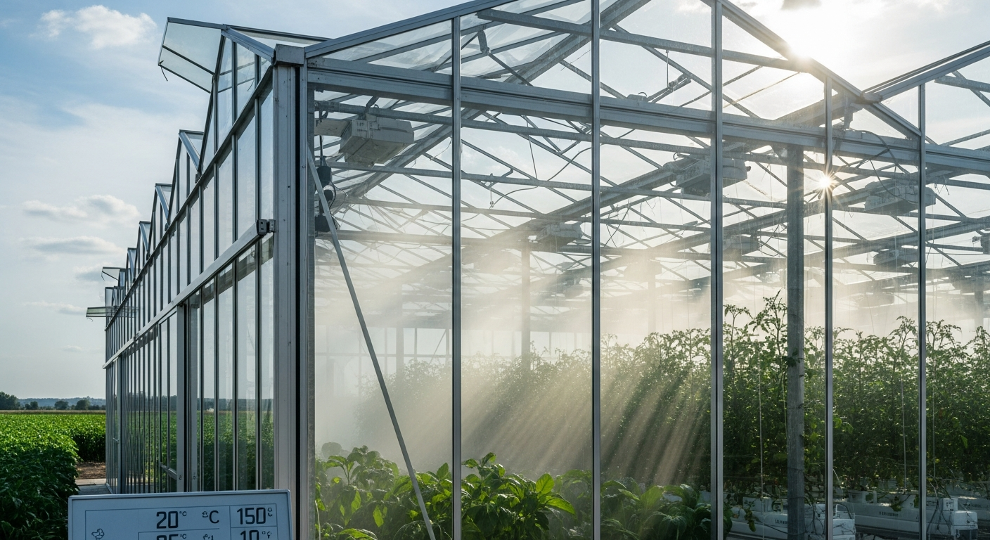 The benefits of using low-E coatings for greenhouse cooling,
