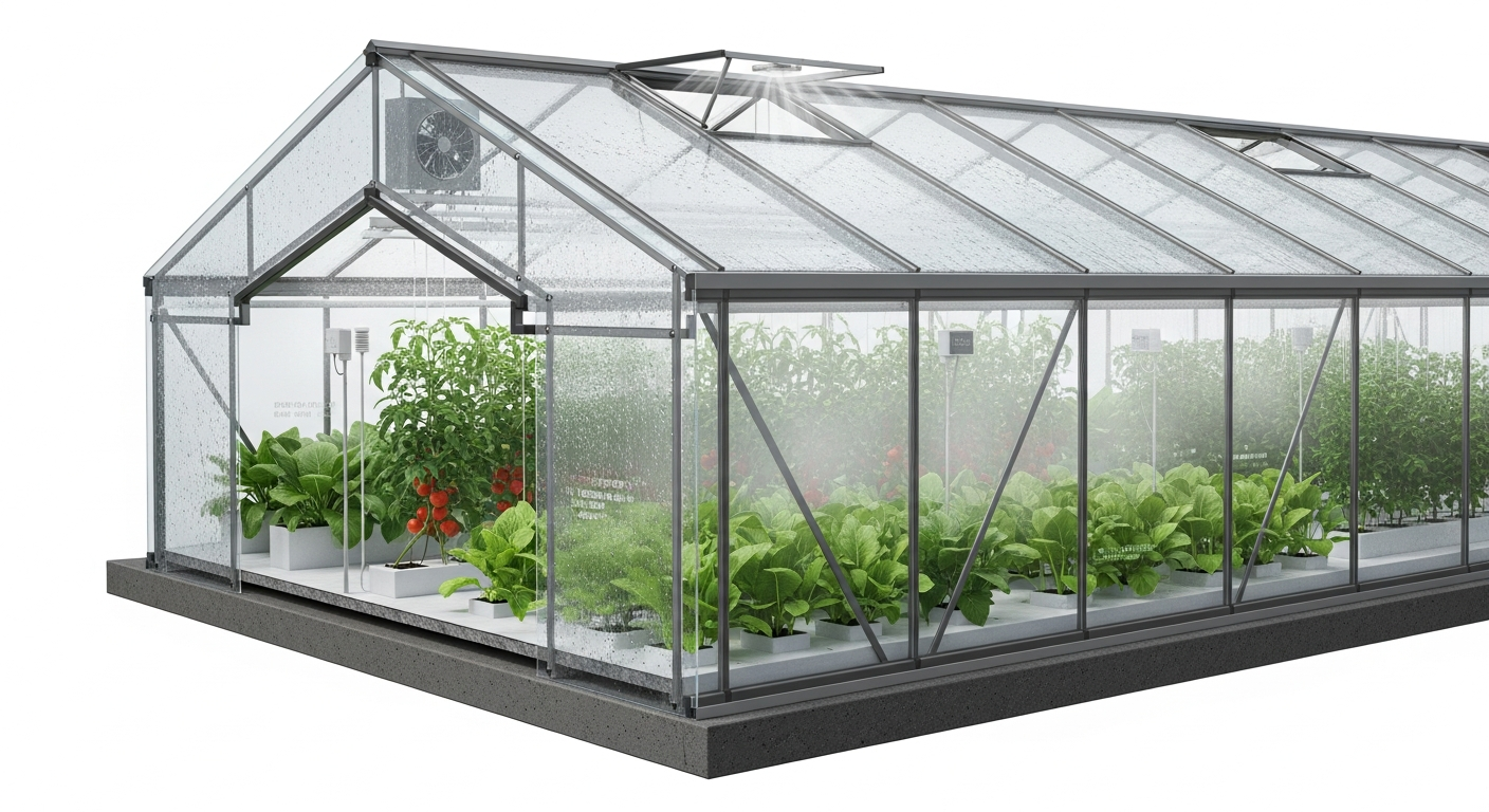 The Impact of Greenhouse Glazing on Interior Moisture Accumulation
