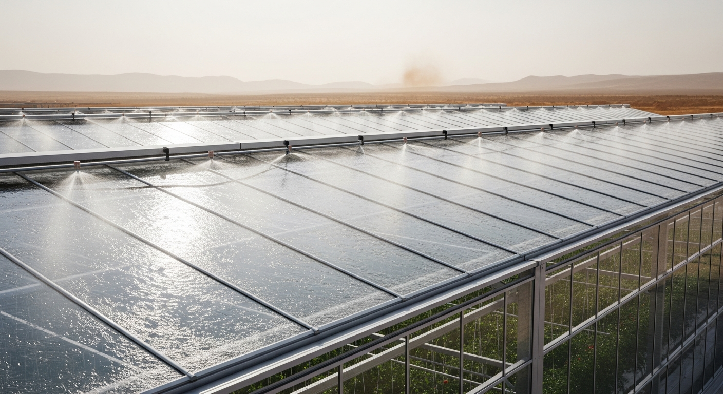 Using roof sprinklers for emergency cooling during extreme heatwaves