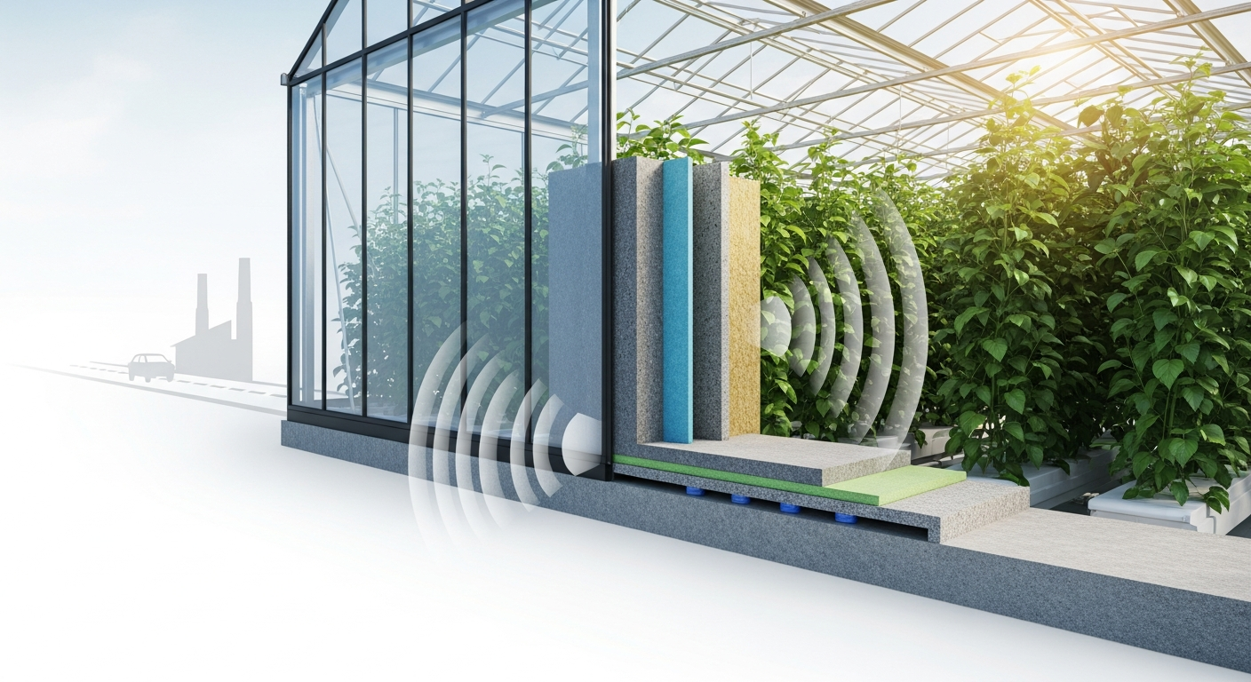 Acoustic Insulation in Greenhouses: Managing External Noise and Vibration