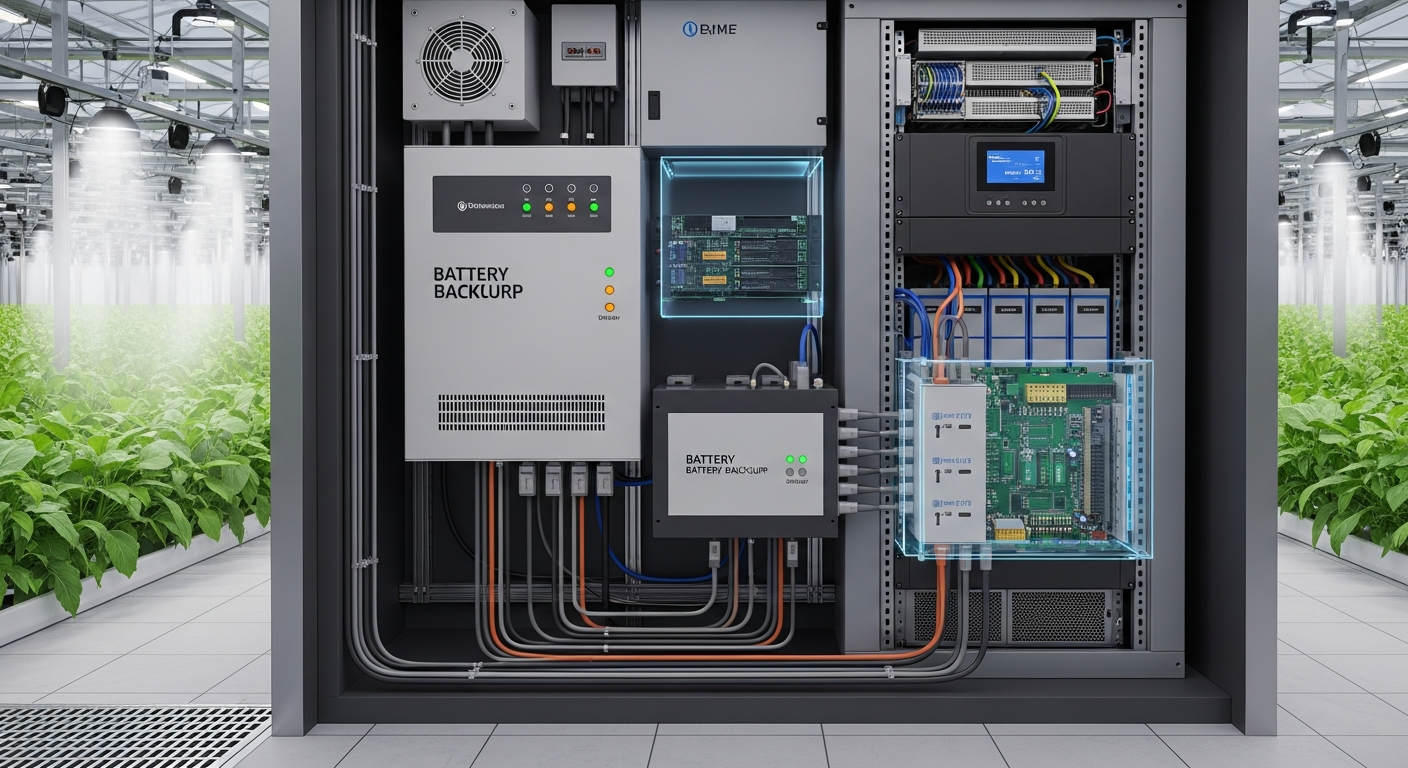 Battery Backups and UPS Systems for Critical Greenhouse Hubs