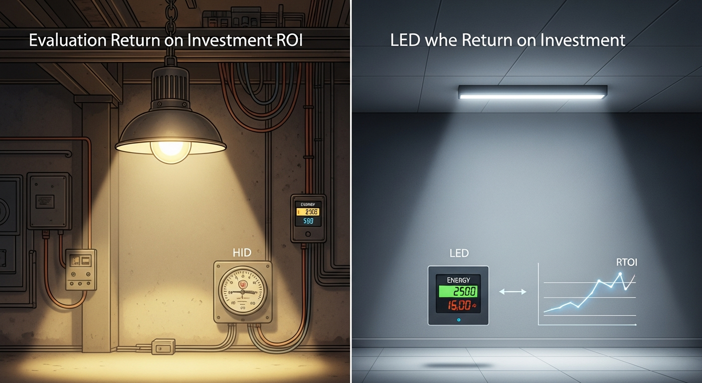 Evaluating the Energy ROI of Transitioning from HID to LED Systems