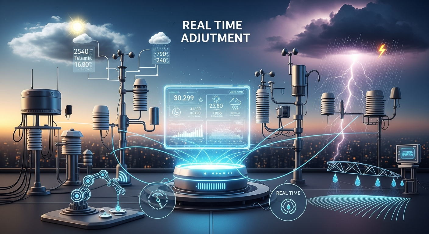 Integrating Weather Station Data into Real-Time System Adjustments