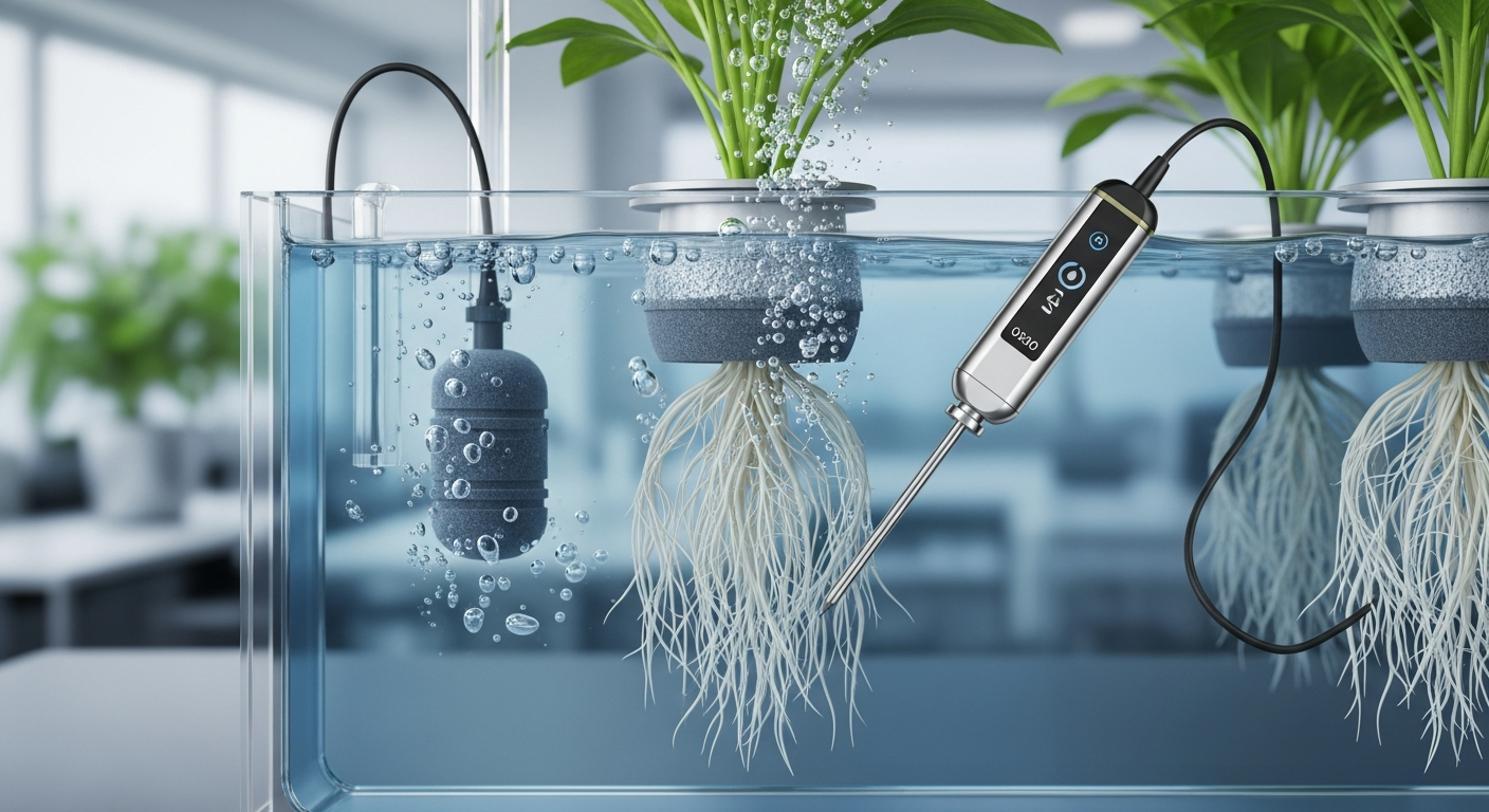 Monitoring Oxygen Levels in Hydroponic Solutions for Root Health