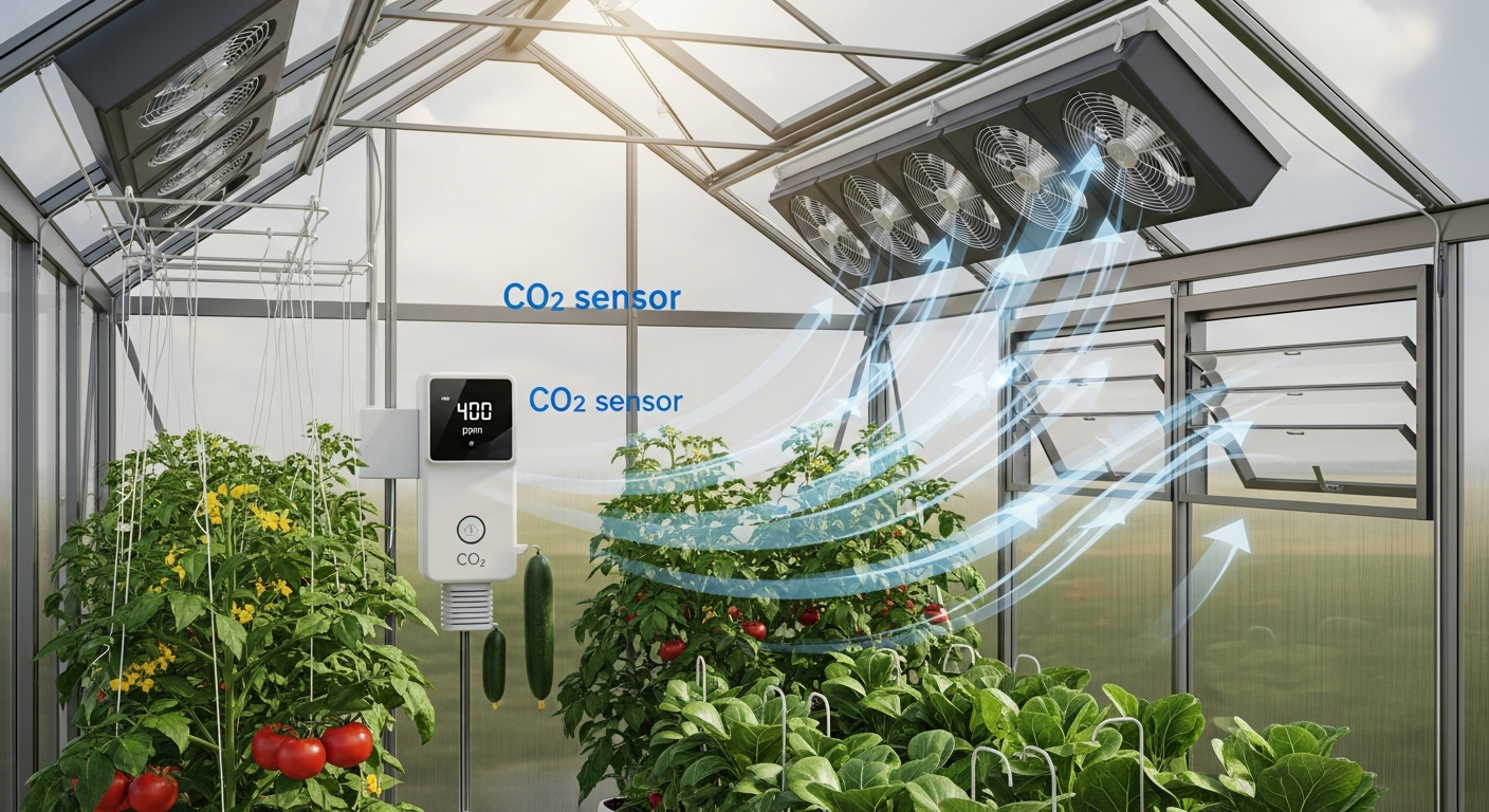 The Relationship Between CO2 Sensors and Proper Greenhouse Ventilation