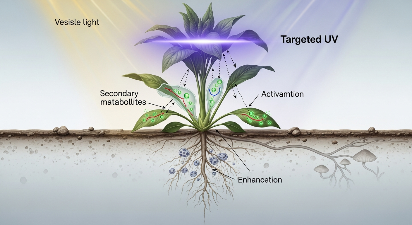 The Role of UV Radiation in Enhancing Secondary Metabolites and Plant Defense