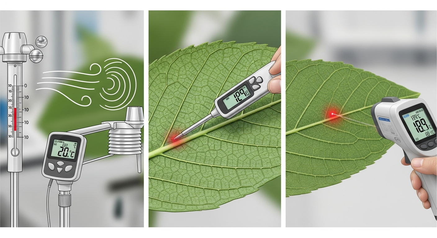 The Science of Leaf Temperature Monitoring: Air vs. Surface Measurements